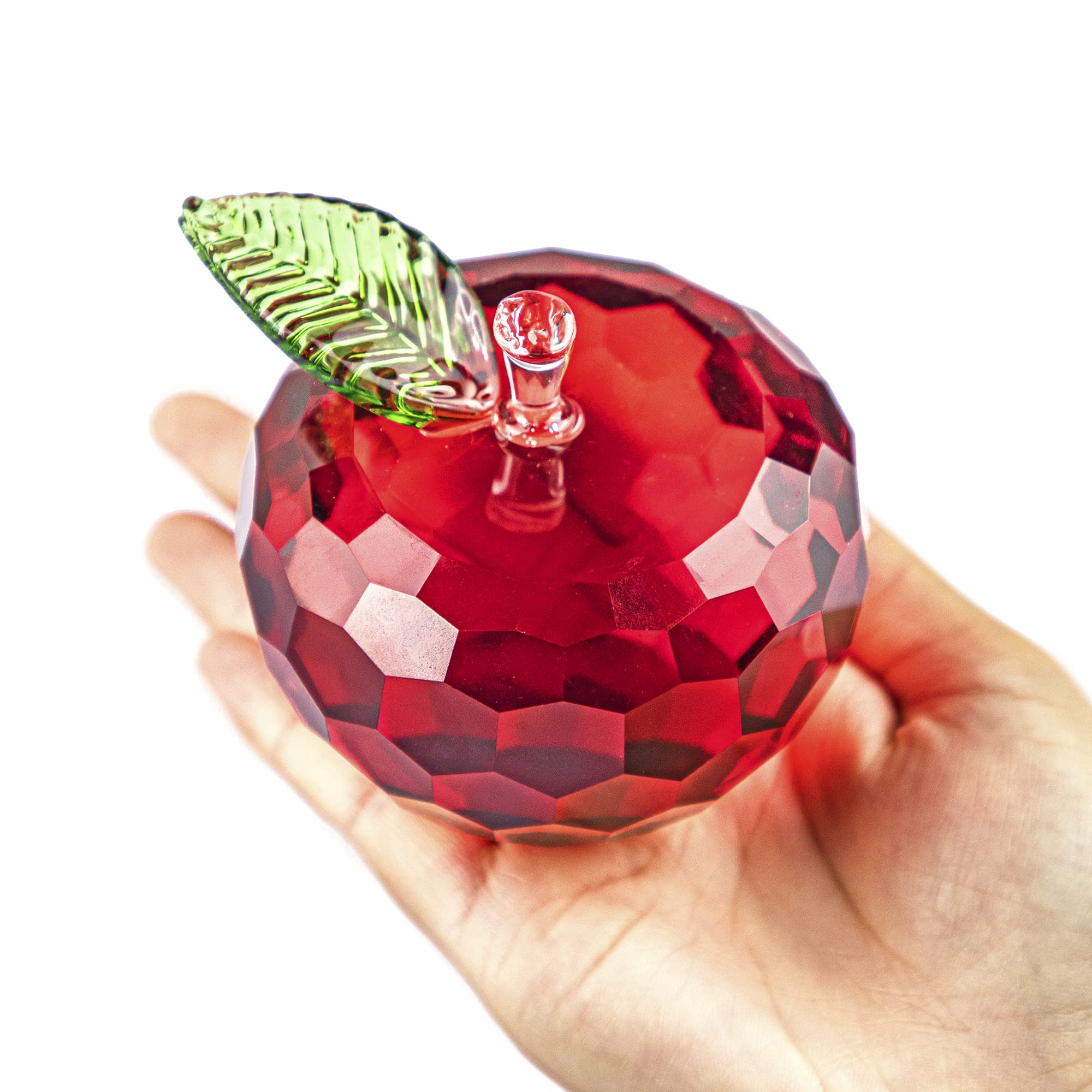 H&D HYALINE & DORA 3.2IN Austrian Crystal Big Decorations Paperweight Craft Fengshui Figurines for Home