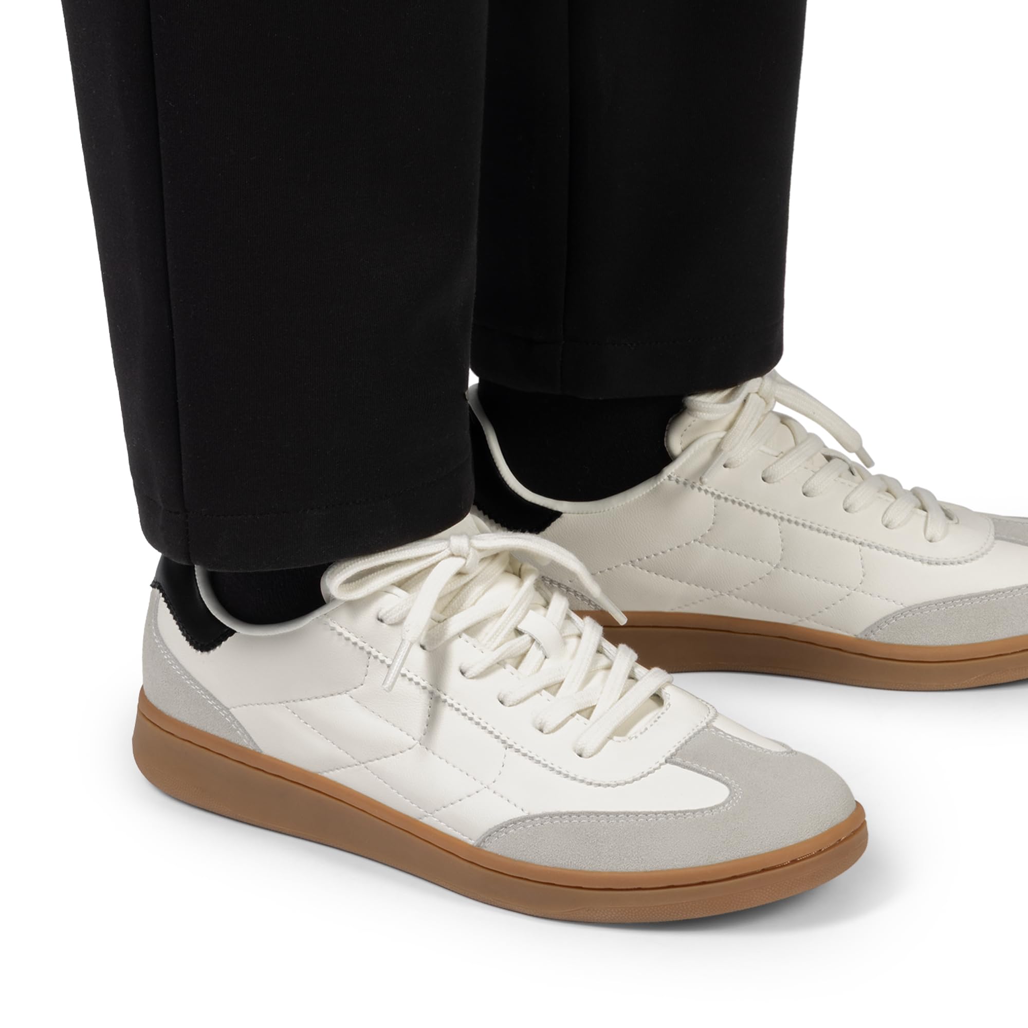 Bruno Marc Zapatillas Casual Cordones Hombre Ligero Zapatos Vestir Moda Sneakers con Plantilla Extraíble y Lavable