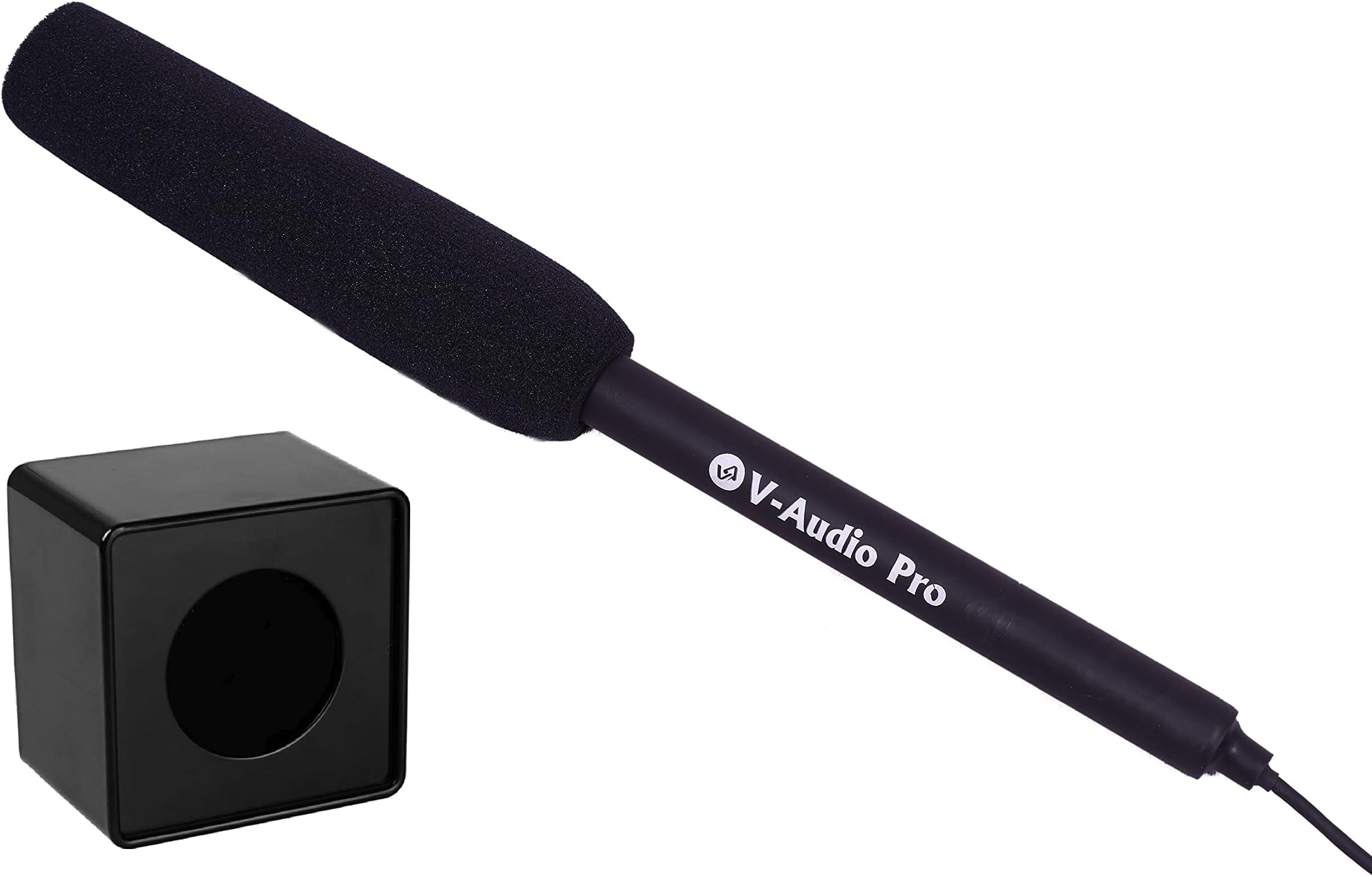 Mobile Interview Microphone with Black Mic ID | Professional Handheld Interview Mic for Smartphone | Best for Journalism, YouTube, Reels, Podcast & Reporting Only for Mobile