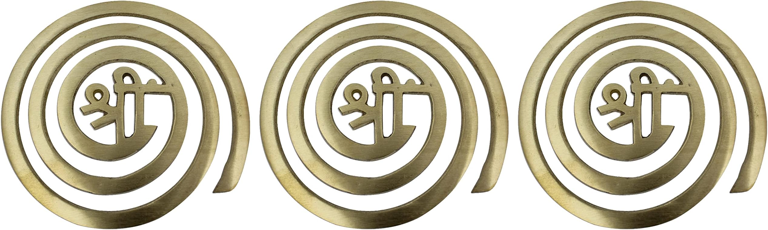 Remedywala Vastu Brass Helix for North West Direction Remedy [11CM Approx] (3 Pieces)