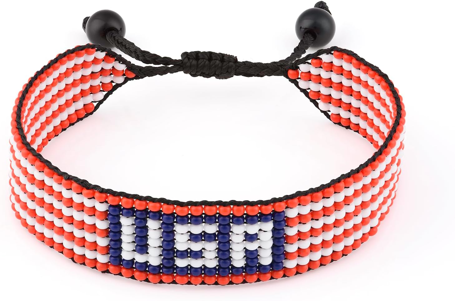 Handmade USA Flag Bracelet - Men's Women's Adjustable Bracelet - A Patriotic Statement