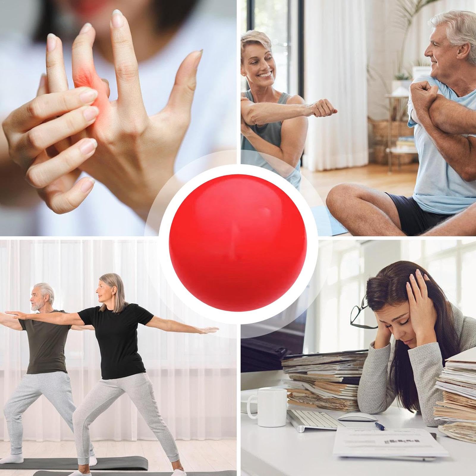 Vive Balles à Presser Pour La Thérapie De La Main, L'exercice, L'arthrite – Renforcement De La Prise En Main – Équipement Professionnel Pour Les Doigts, Le Poignet, Le Canal Carpien, Le Soulagement