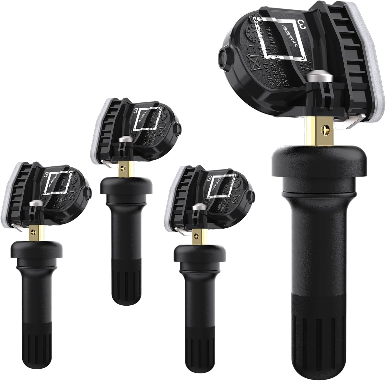 TPMS Sensor GM Chevrolet 4 Pack, 315MHZ,Tire Pressure Monitoring Sensor Compatible with Buick Chevy Cadillac GMC OE#13598771,13598772,13586335,13581558,13598255,22854866,12768826,20922900,13589597