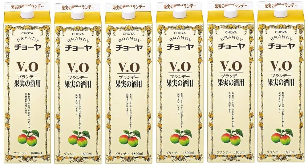 Amazon.co.jp: 果実酒 ブランデー チョーヤVOパック 1.8L 6本 1
