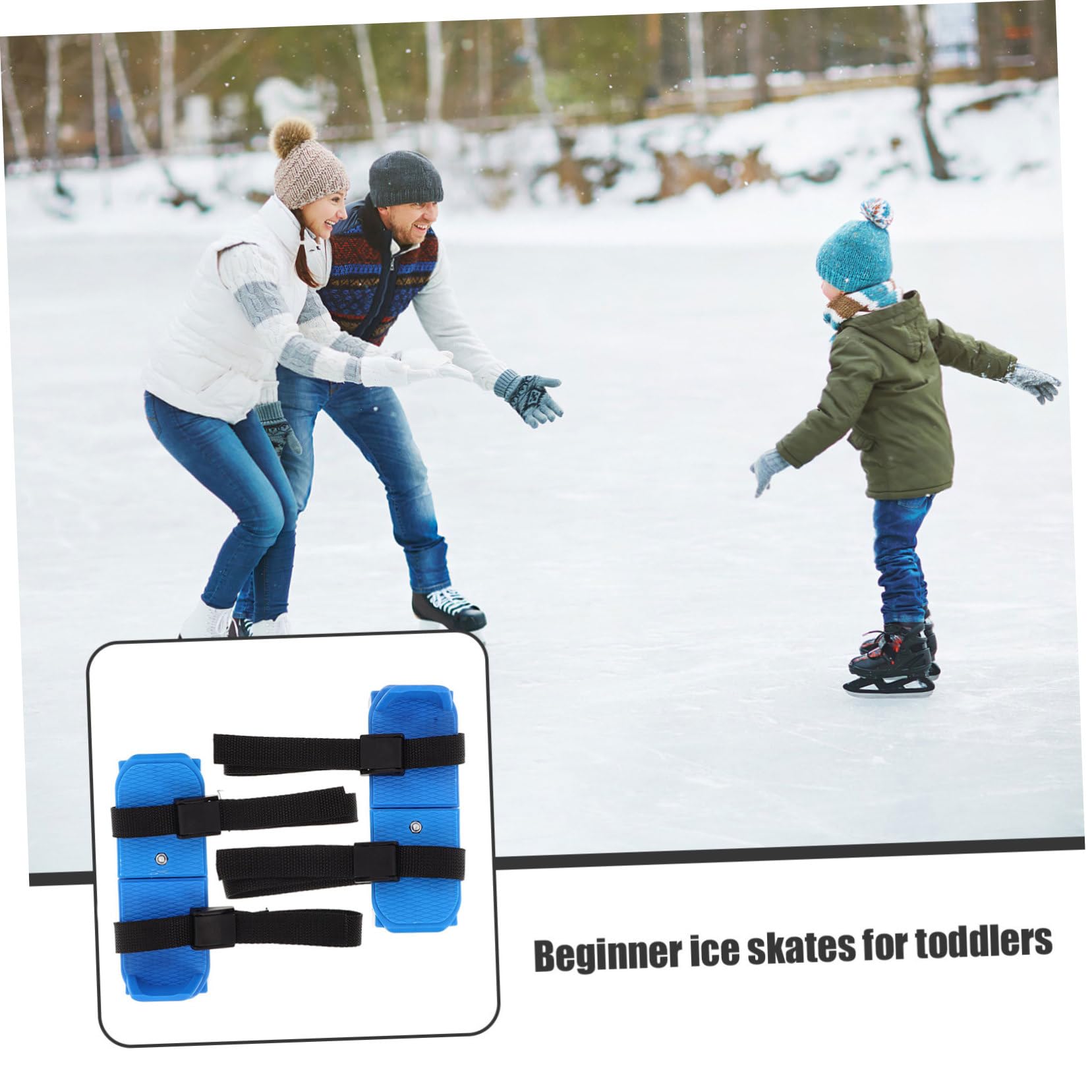 Patins à Glace 1 Paire à Double Lame Réglables, pour Garçon et Filles