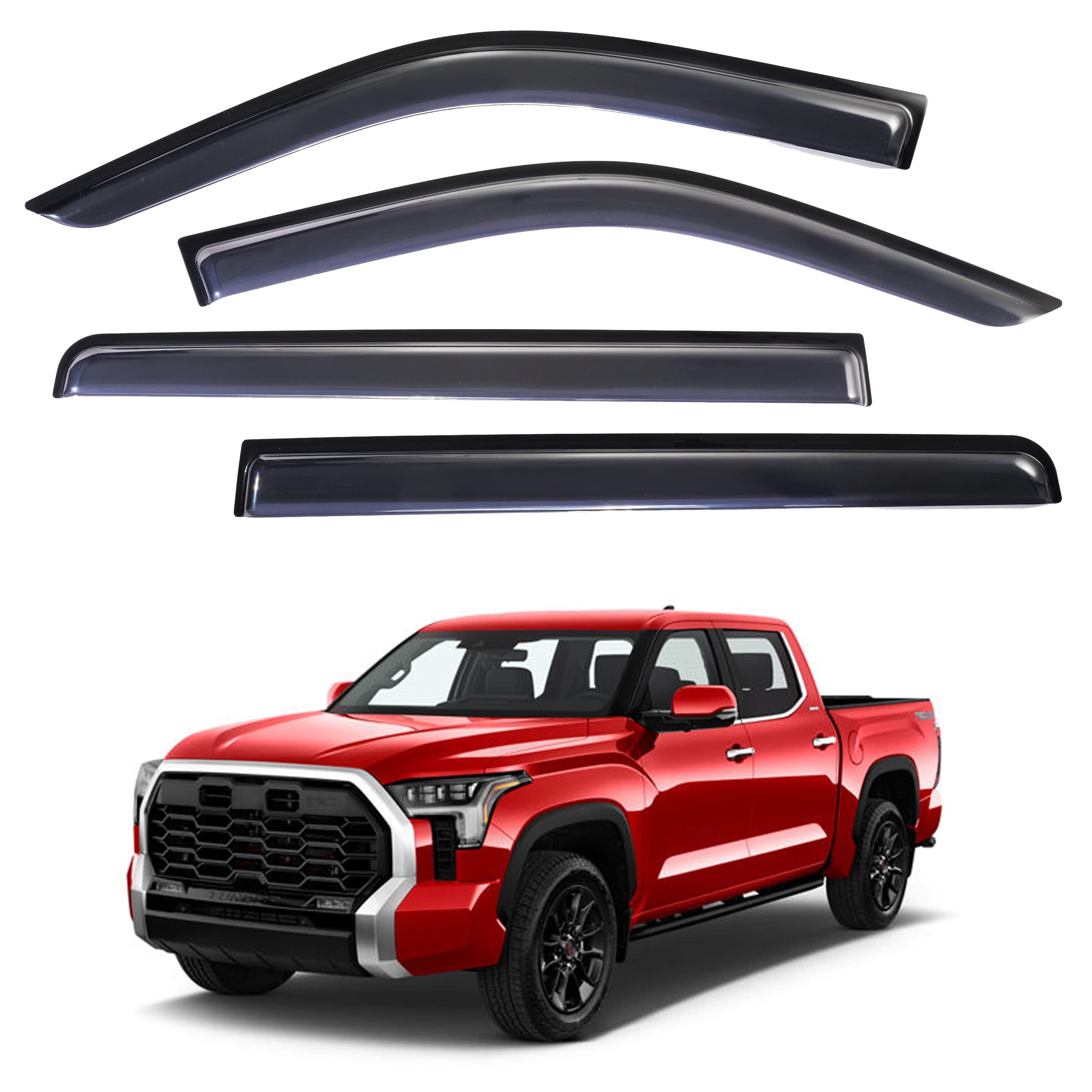 Auto Parasole Per-Toyota Tundra 2022-2025, Pieghevole Parasole Portatile Isolamento Termico Protezione Solare Estiva Uv,4pcs