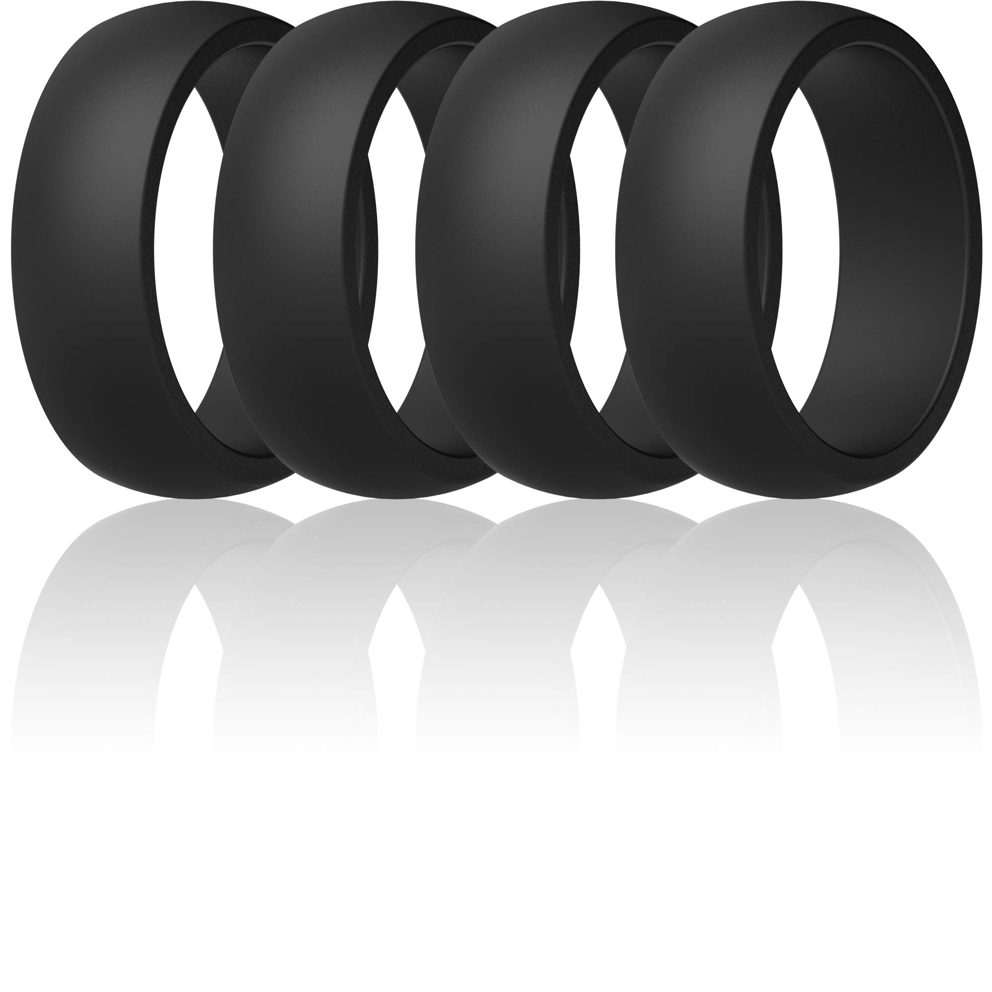 ThunderFit Cienkie obrotowe silikonowe obrączki ślubne o szerokości 2,5 mm
