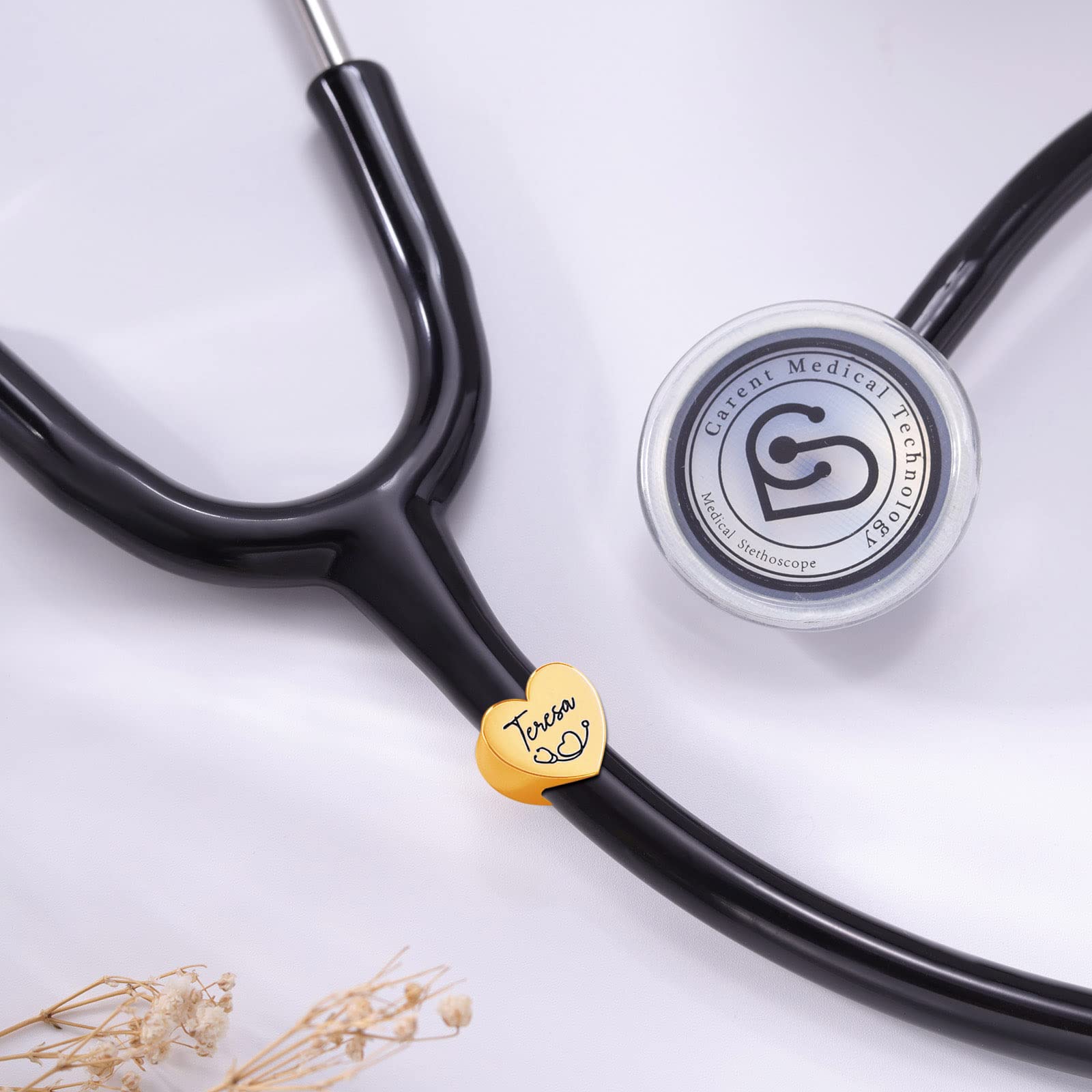 Personalized Stethoscope Name Tag Customized Iittman Stethoscope Charms Accessories-Nurses Week/Graduation Gift for Nurse, Doctor, Medical Assistant