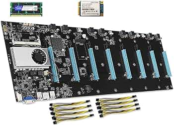 BTC-S37 マイニングマザーボード Amazon | BTC-37 マイニングマザーボードセット、CPU 128GB