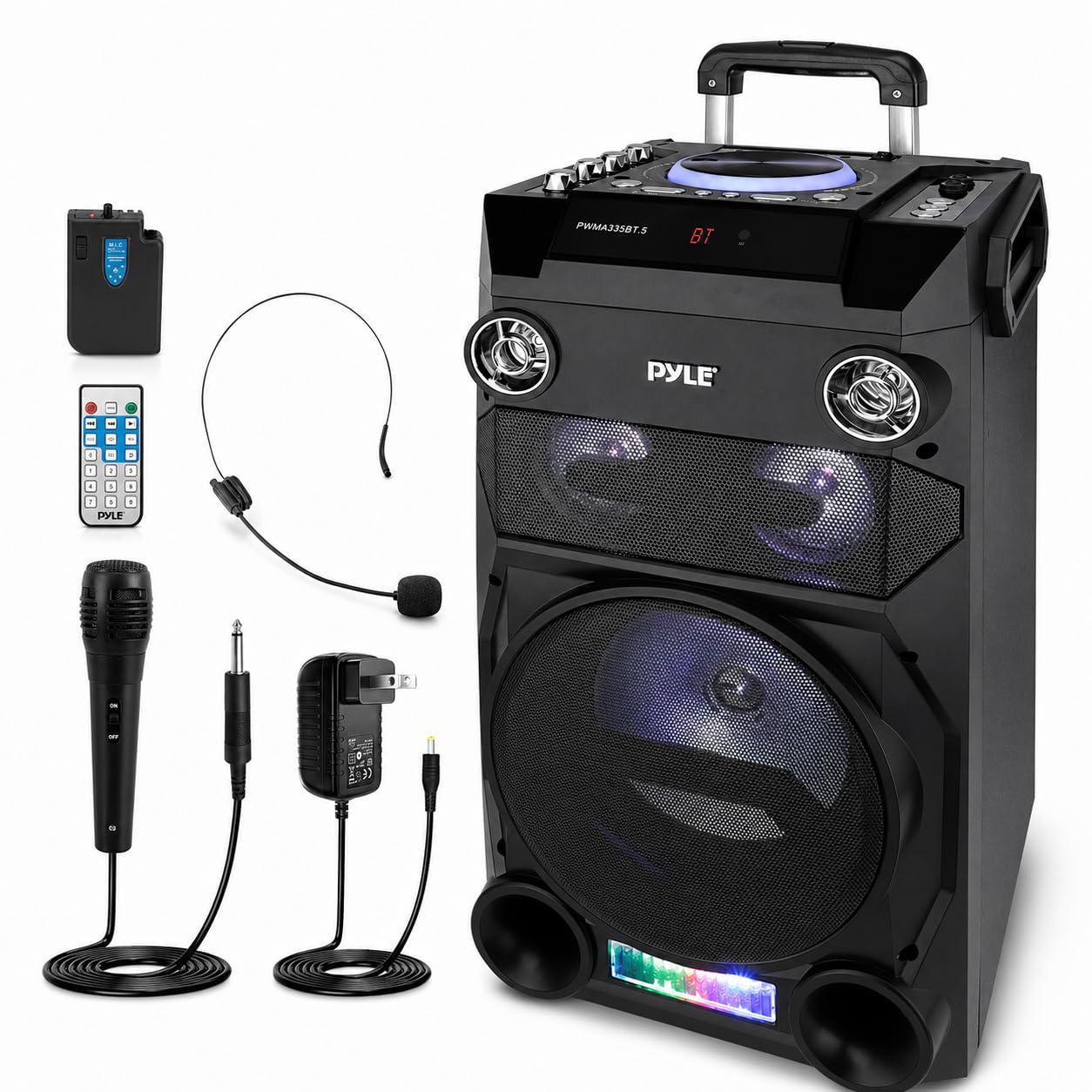 Amazon.com: Pyle Outdoor Portable Wireless Bluetooth Karaoke PA