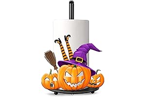 Halloween Paper Towel Holder Kitchen Décor | Skull Paper Towel Holder