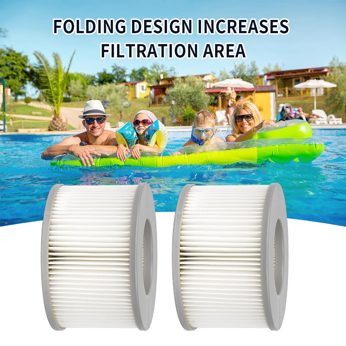 2 Cartucce Filtranti Per Vasca Idromassaggio MSpa – Sostitutive Per Modelli Delight, Premium, Elite E Altri (FD2089)