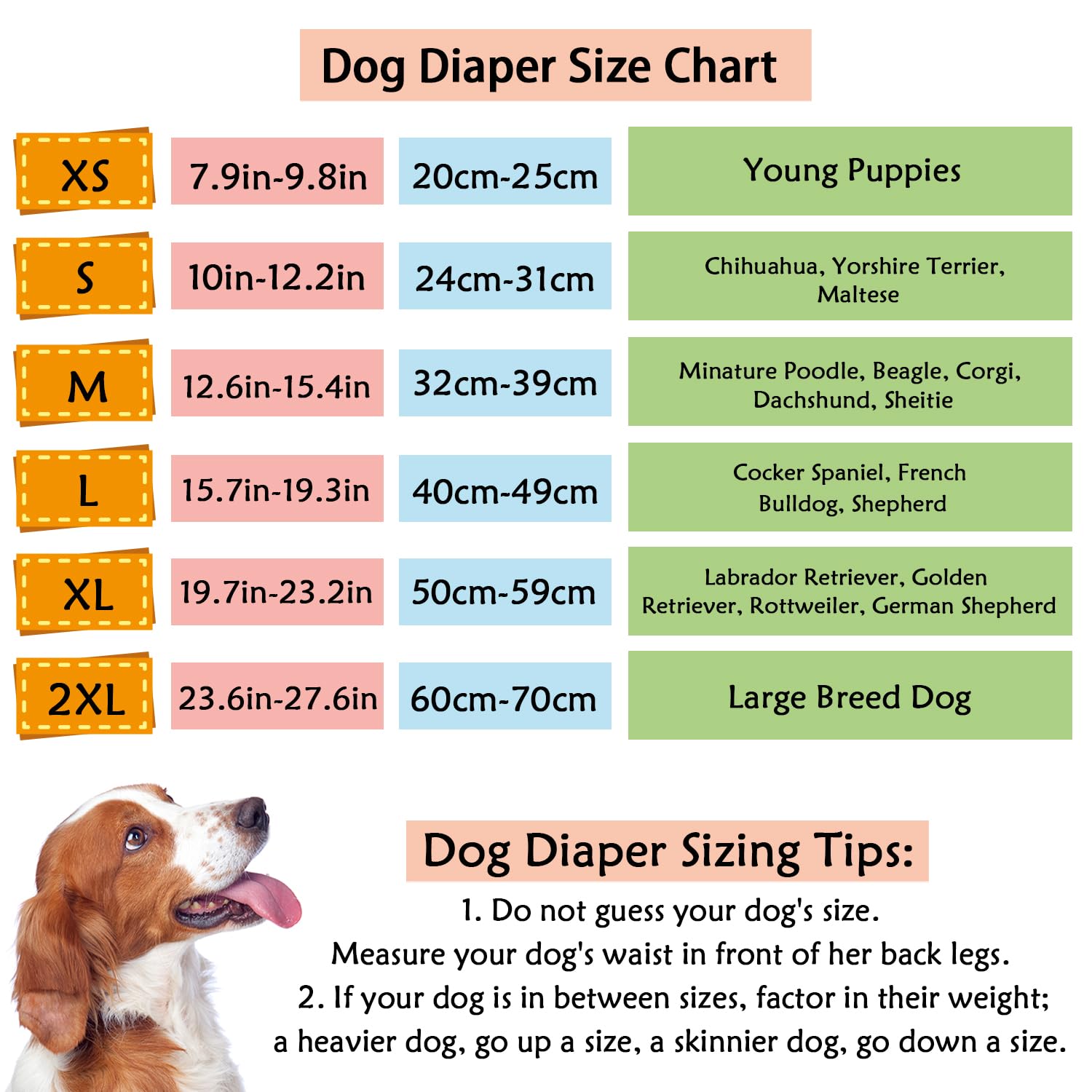 2Pcs Washable Dog Diapers for Female Dogs in Heat, Reusable Dog Pants with 6 Pads for Monthly Bleeding Protection, Black (XL) - Image 2
