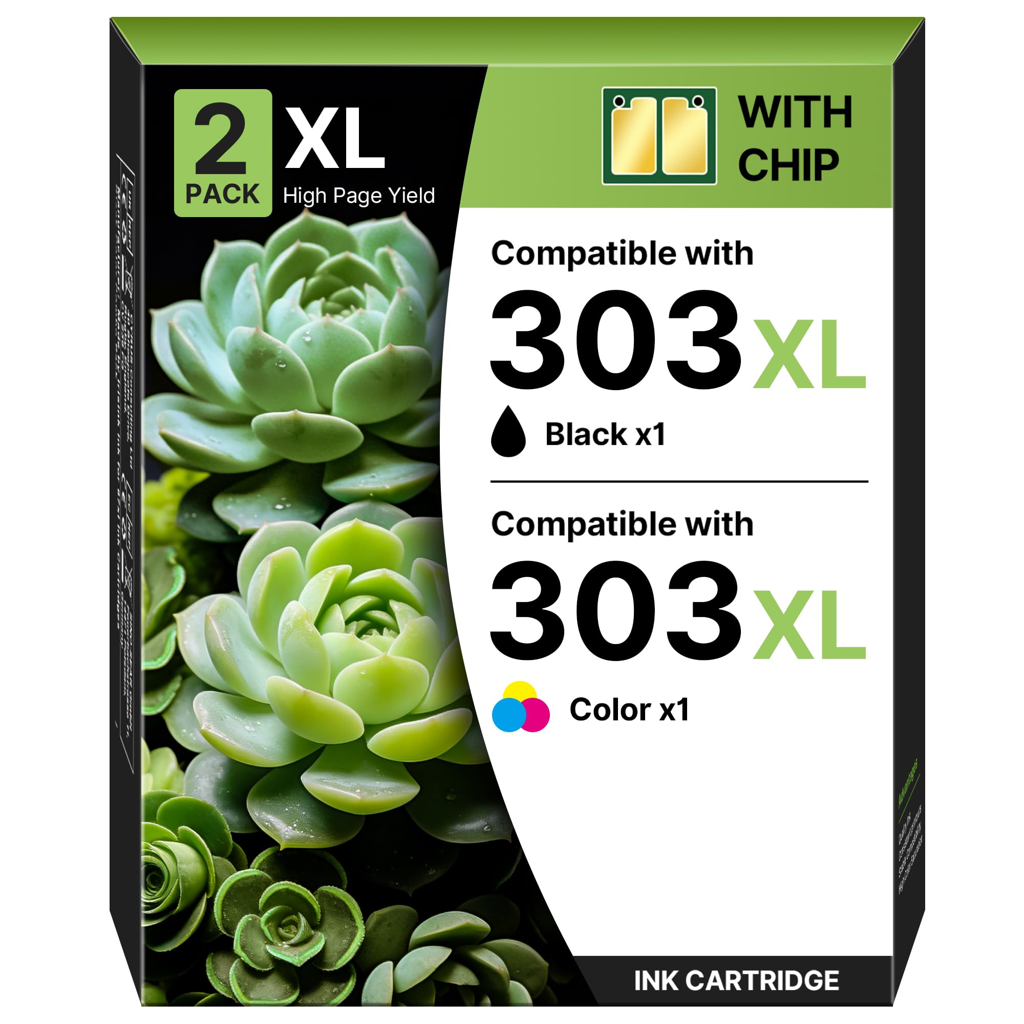 301 Druckerpatrone 301 XL Kompatibel für HP 301 Druckerpatronen Schwarz 301XL für HP301 Schwarz für HP Envy 4500 Druckerpatronen Envy 5530 5534 4504 DeskJet 2540 1510 2544 OfficeJet 4630 (2 Schwarz)