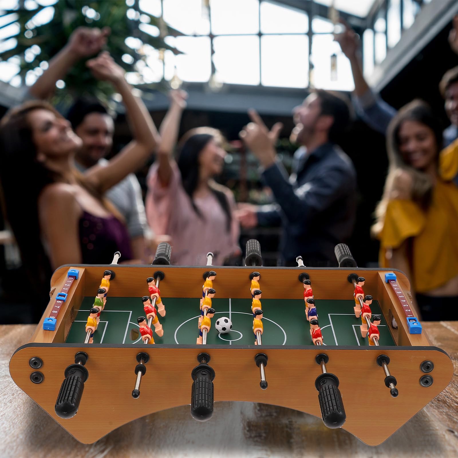 Zerodeko Gioco Interattivo Calcio Balilla da Tavolo per Famiglia e Ragazzo Ragazza, Resistente e Robusto, in Plastica e Metallo Inossidabile, per Momenti di Gioco Genitore-figlio