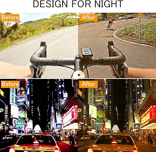 Miniatura 6 de Gafas de conducción nocturna para hombres y mujeres gafas de sol de seguridad con lente HD amarilla marco de plástico antirreflejos protección UV