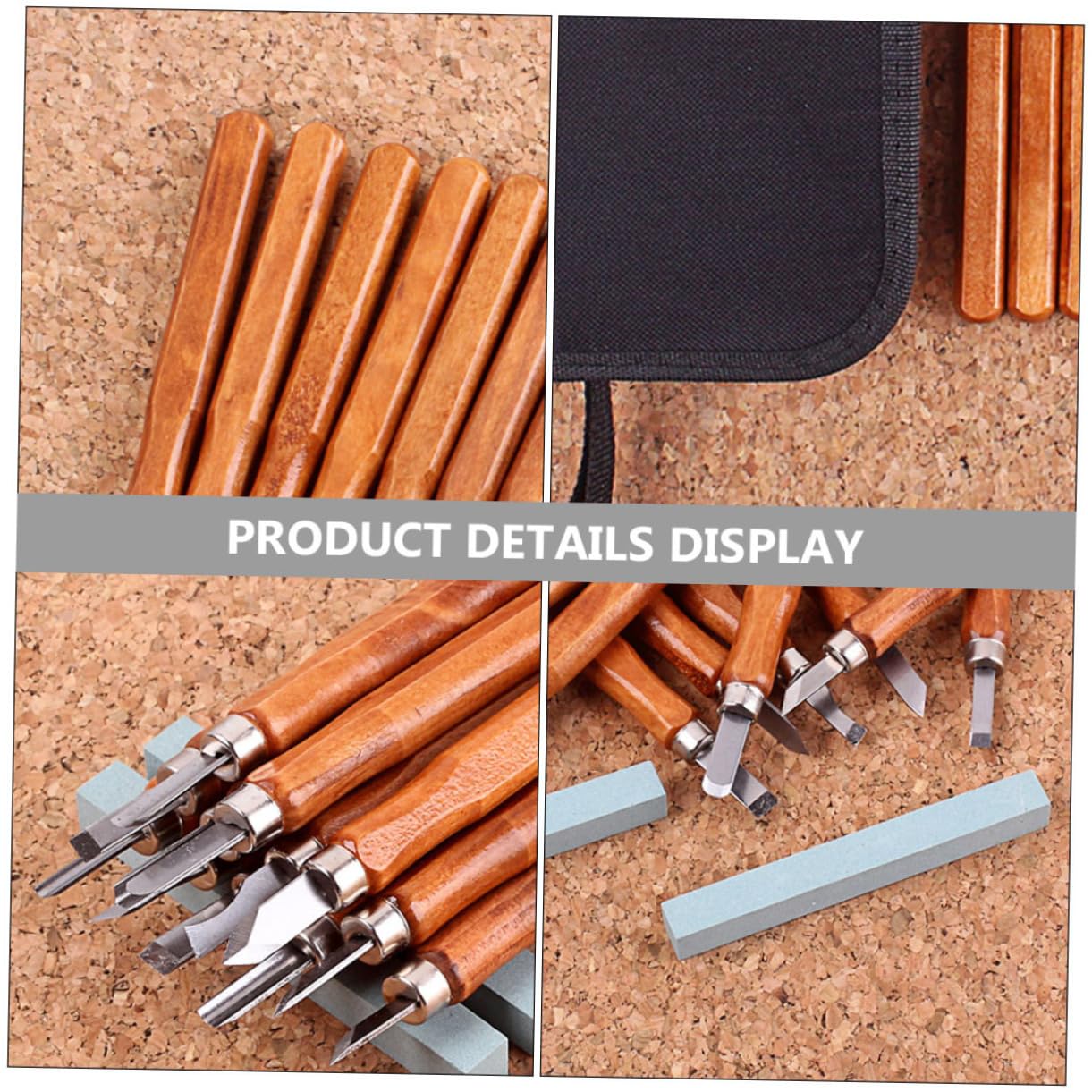 Set Scalpelli da Intaglio Legno per Principianti 14 Pezzi R207a
