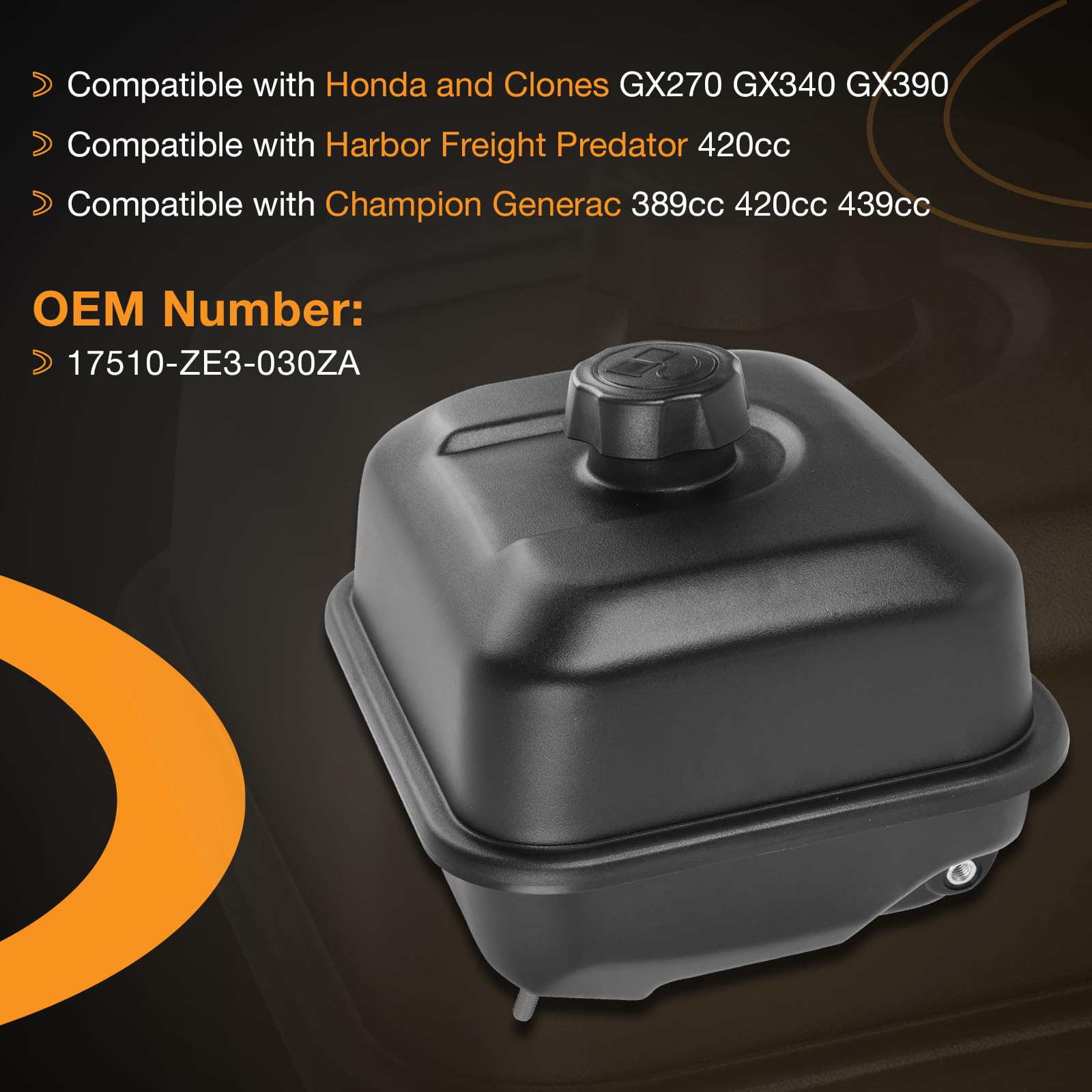 Amazon.com: 17510-ZE3-030ZA Gas Tank Fuel Tank fits Honda