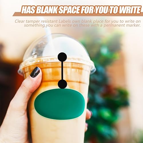 Miniatura 5 de Teling 2 Rollos 1000 Piezas Cinta Evidente de Manipulación 2.75 x 0.5 Pulgadas Pegatinas Calcomanías a Prueba de Manipulación Cinta en Blanco