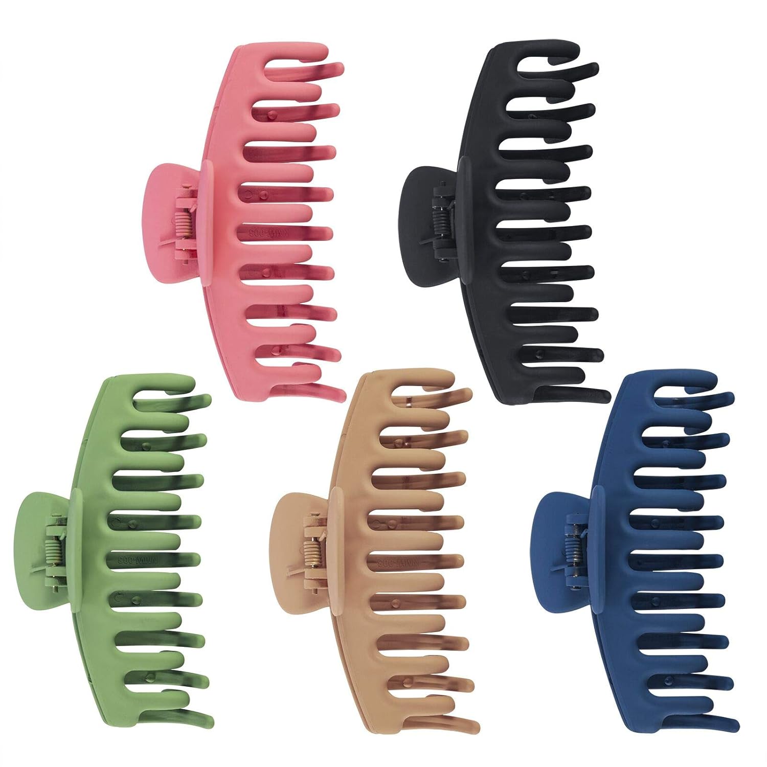 Waloden Big Hair Claw Clips Matte Plastic Hair Claw Clips