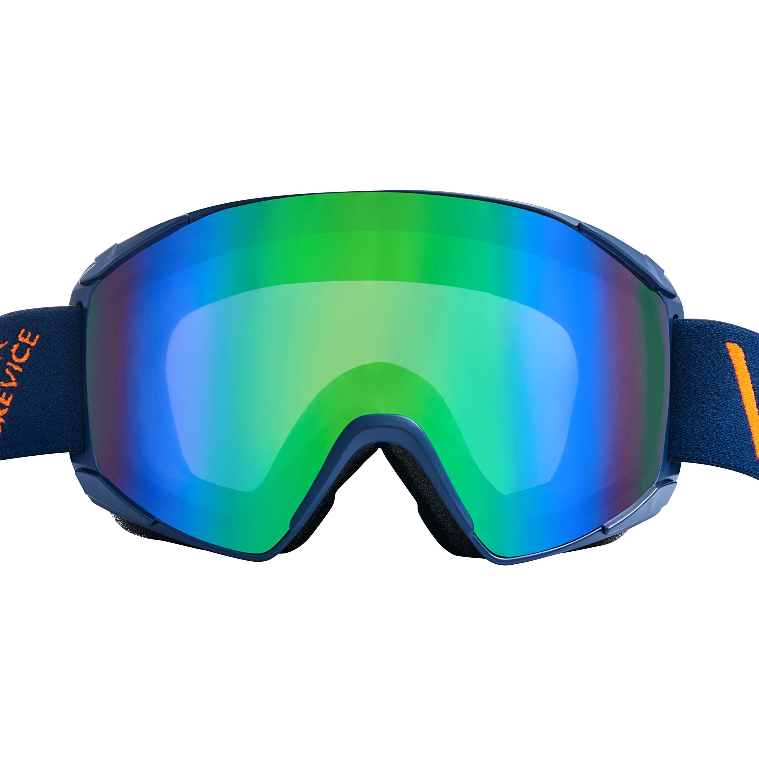 Black Crevice Skibrille Schladming I Ski-Brille in verschiedenen Farben I Skibrille Herren & Damen mit bruchfester Doppelscheibe I Anti-Fog-Beschichtung & UV 400 Schutz I größenverstellbar