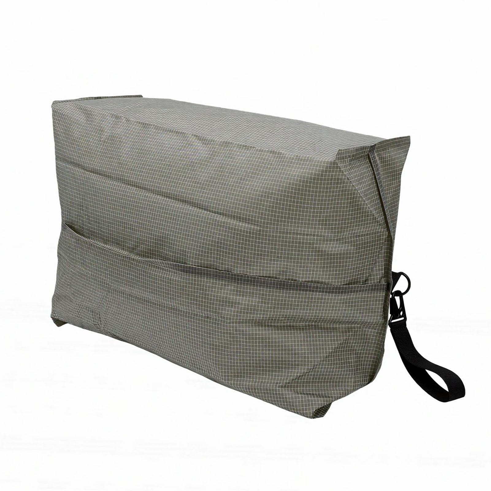 Jelquix TPU Vacuum Sealed Bag, 210T Nylon Composite Material, Airtight Waterproofing Reusable Compression Storage Bag for Travel Clothes, with Pump for Suitcases & Backpack (Grey Green)