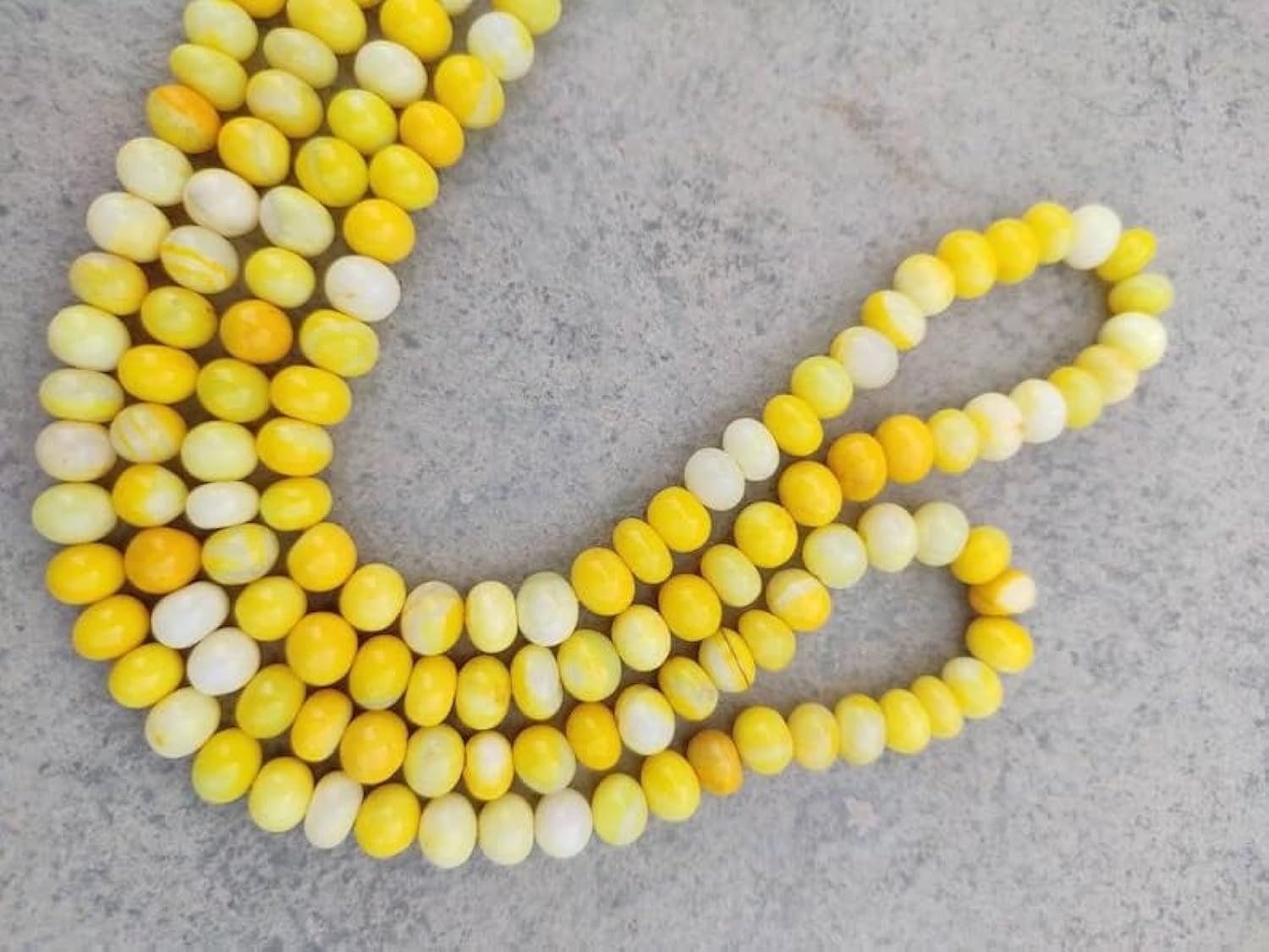 Perles rondes lisses en opale pour fabriquer un bracelet d'été