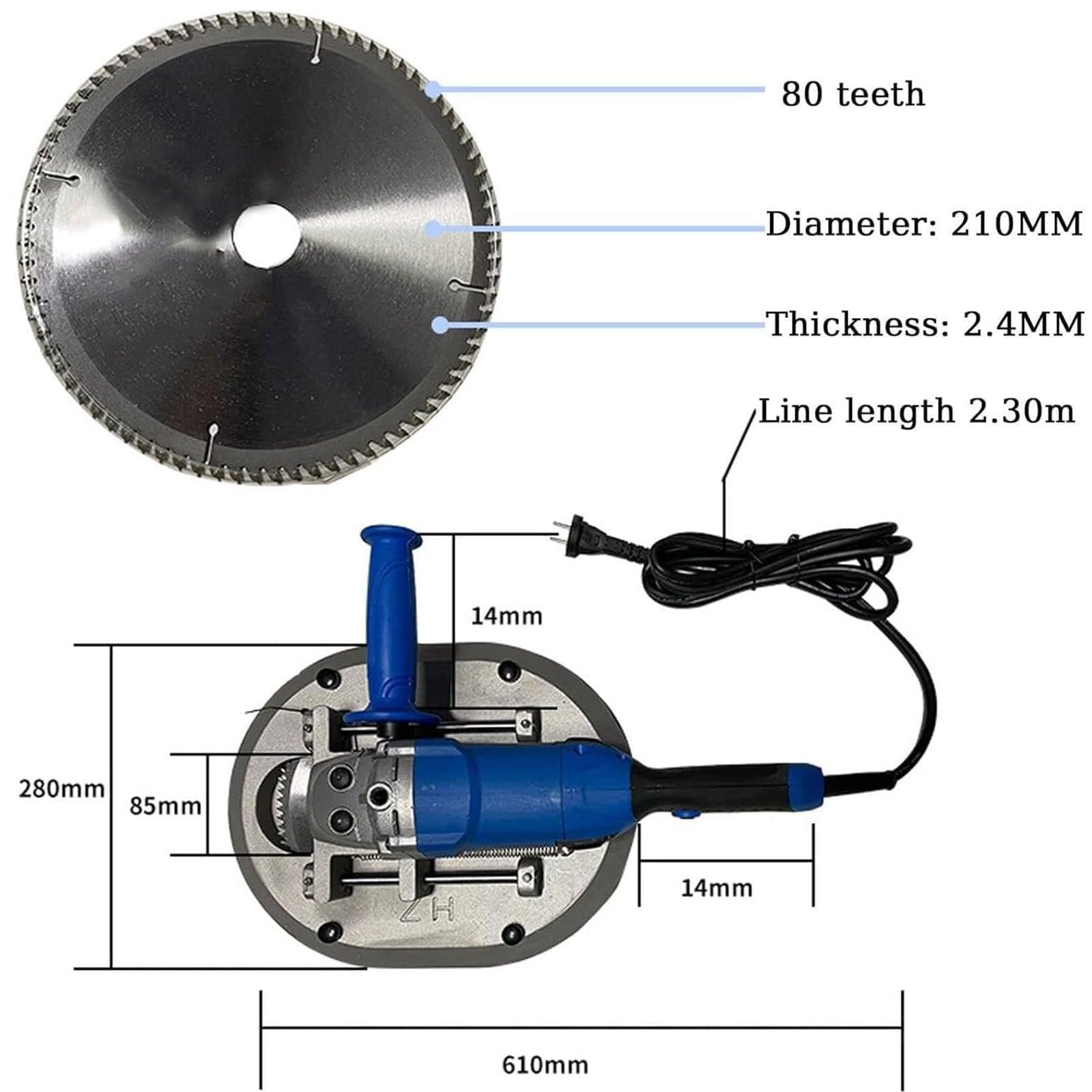 Dehorner elettrico per bestiame, 1900 W, portatile, portatile, ideale per l'agricoltura e la cura del bestiame, strumento agricolo efficiente