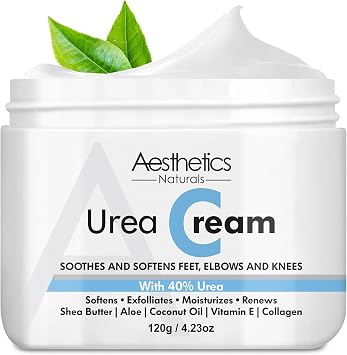 Urea Cream for Feet, Elbows, and Knees with 40% Urea