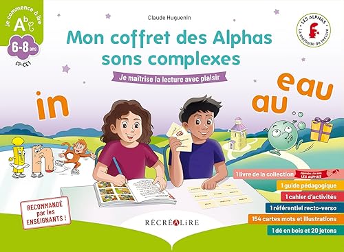 Mon coffret des Alphas sons complexes - Méthode de lecture CP CE1 sur les sons complexes et les consonnes qui changent de prononciation