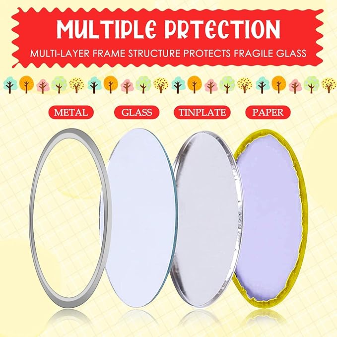 18 Espejos Compactos de Softball para Niñas Accesorios Regalo miniatura 3
