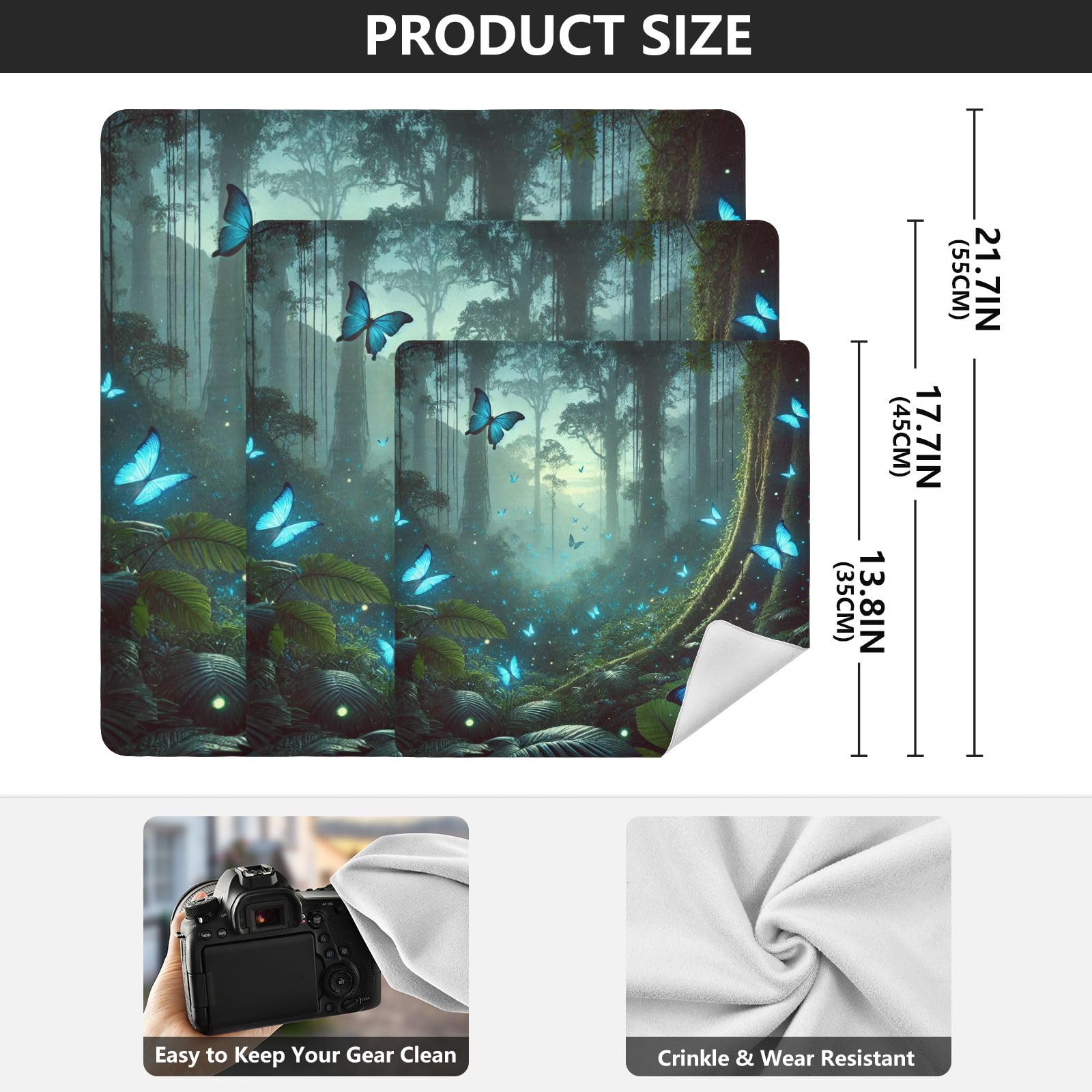 Joko Ivery Blue Butterflies Self-adhesive Cloth 17.7