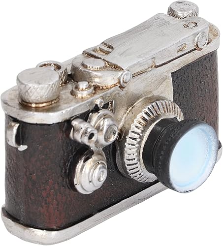 Cámara en miniatura, cámara elegante de estilo vintage para juguetes de juguete, regalo de cumpleaños de más de 3 años