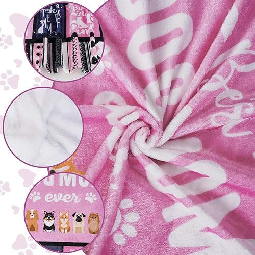 Miniatura 8 de standhustle Regalos para mamá de perro para mujeres, regalo de cumpleaños para perro, mamá, el mejor perro del mundo, 50 x 60 pulgadas, manta