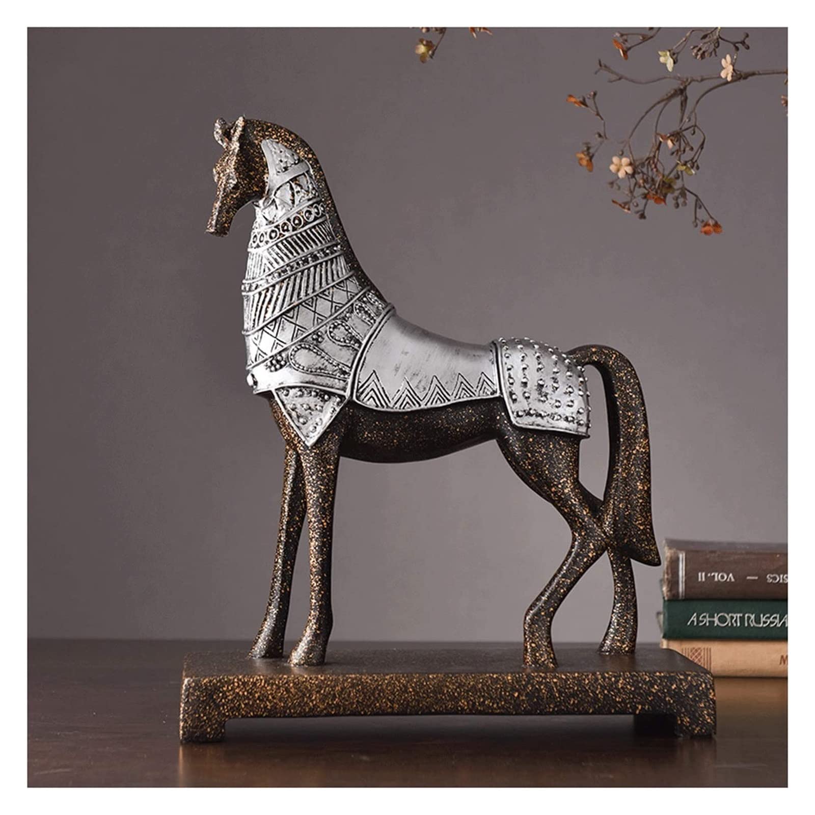 Amazon.com: ALDEPO Sculpture Tabletop Resin Standing Horse