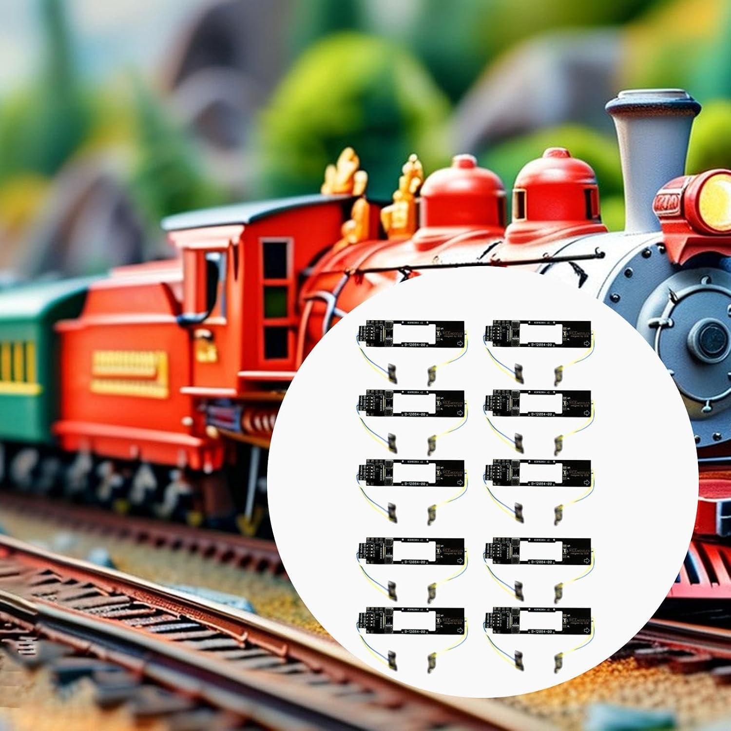 10x N Scale Model Train IC Board Modification PCB Circuit Board