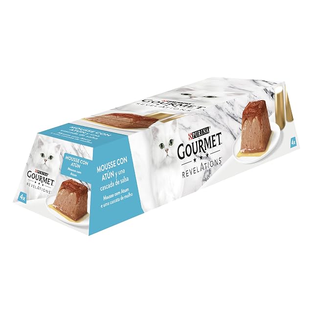 Gourmet Revelations Mousse con Salsa Atún comida húmeda gato 24x57 g
