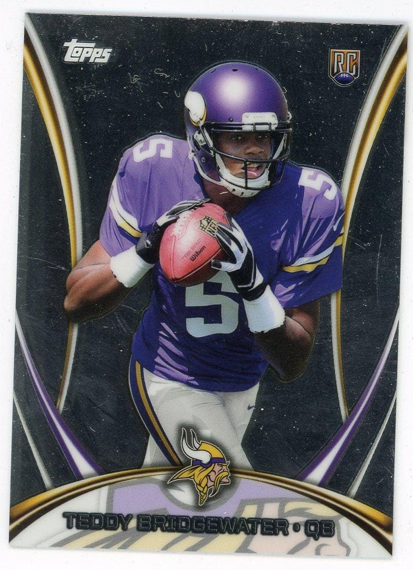 Teddy Bridgewater 2014 Topps Rookie Card #5 - Unsigned Football Cards