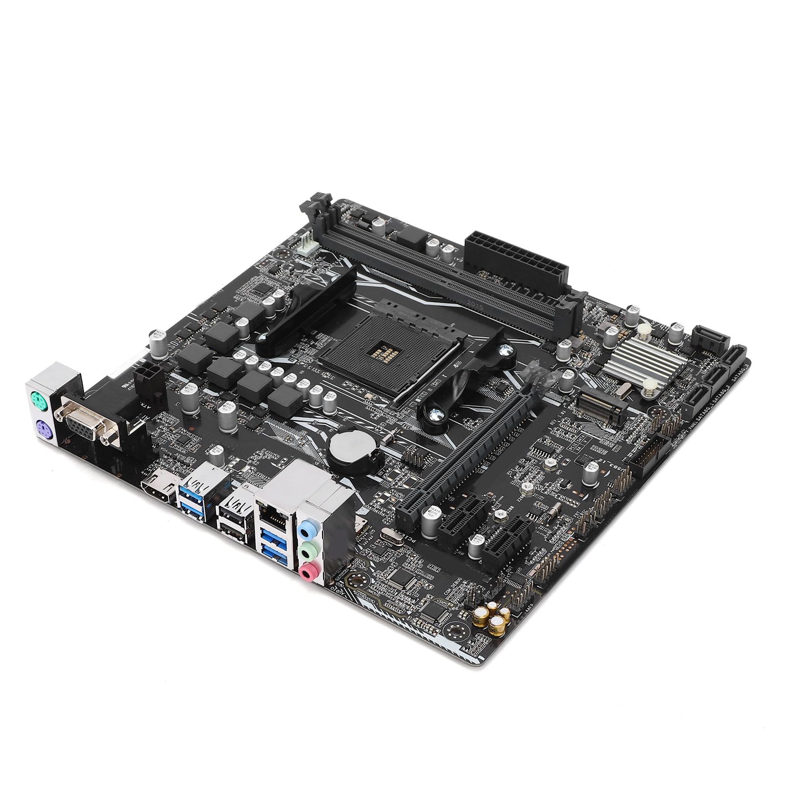 LICAEVEY Scheda Madre per Computer A320M K, Presa AM4 per Ryzen Athlon DDR4 USB3.0 VGA SATA3, con Supporto M.2 NVMe RAID 0/1/10
