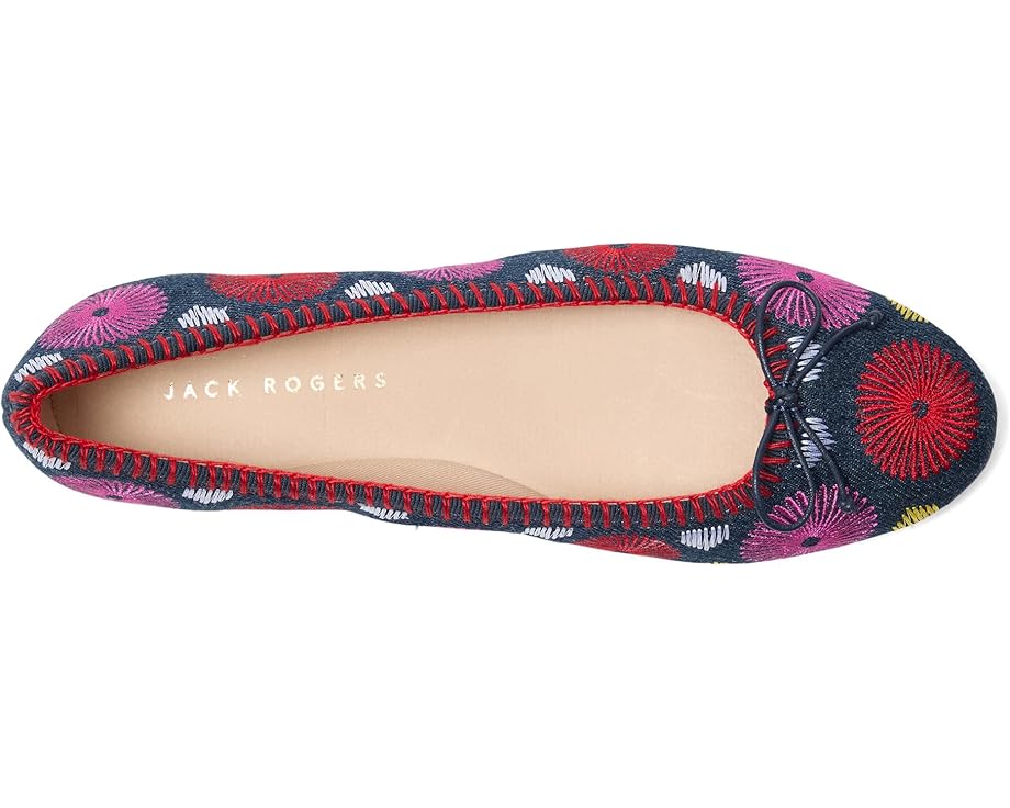 Jack Rogers Bettie Flower Ballet - Denim - Top View
