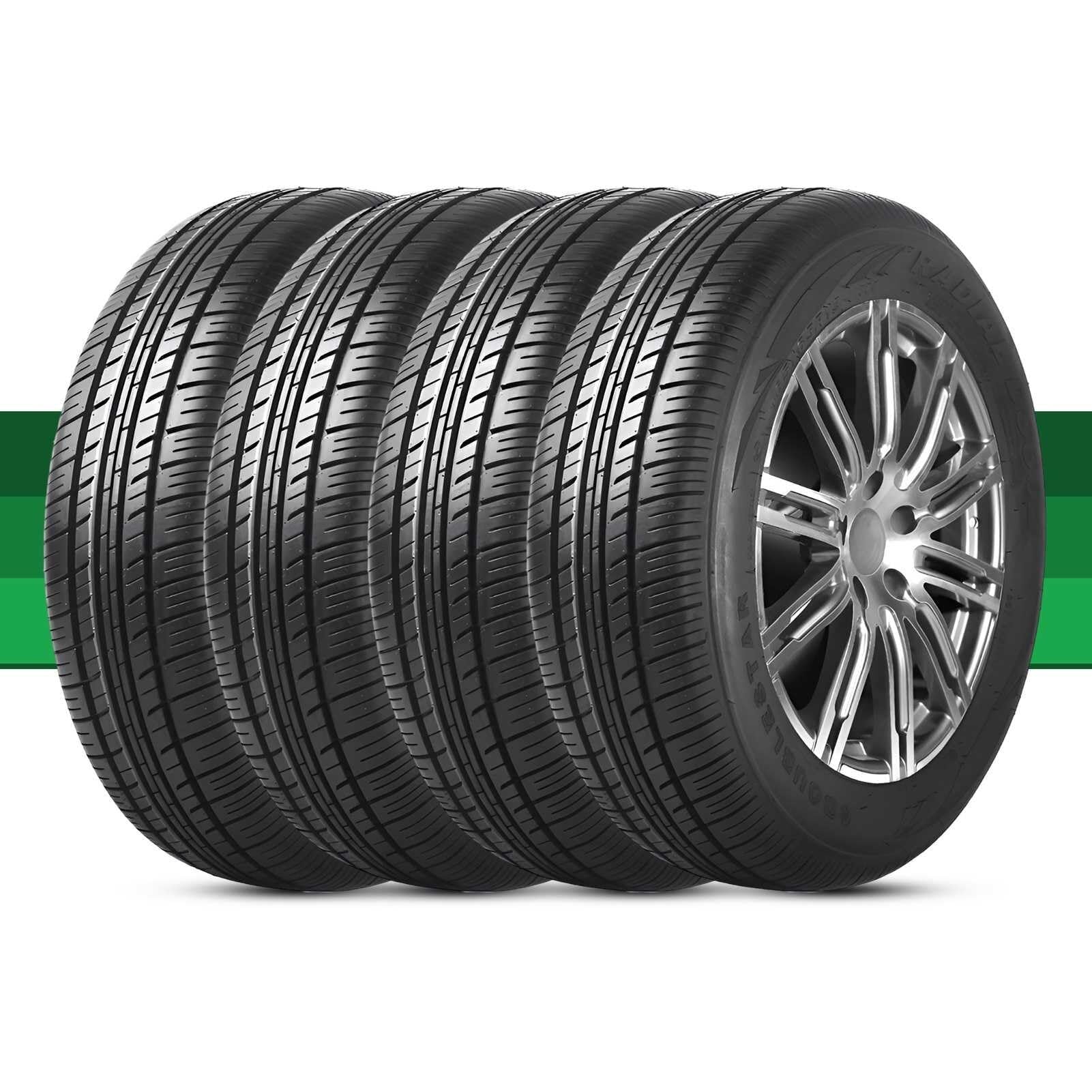4PC 155/50R14 Opona Samochodowa do Kompatowej Sedan Wszechsezonowa Niski Opór Toczenia 155/50/14 Odporna na Zużycie 155 50 14 67Q Cicha Jazda