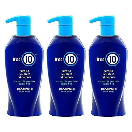 It's a 10 Haircare Miracle Moisture Champú, 10 onzas líquidas (paquete de 3)