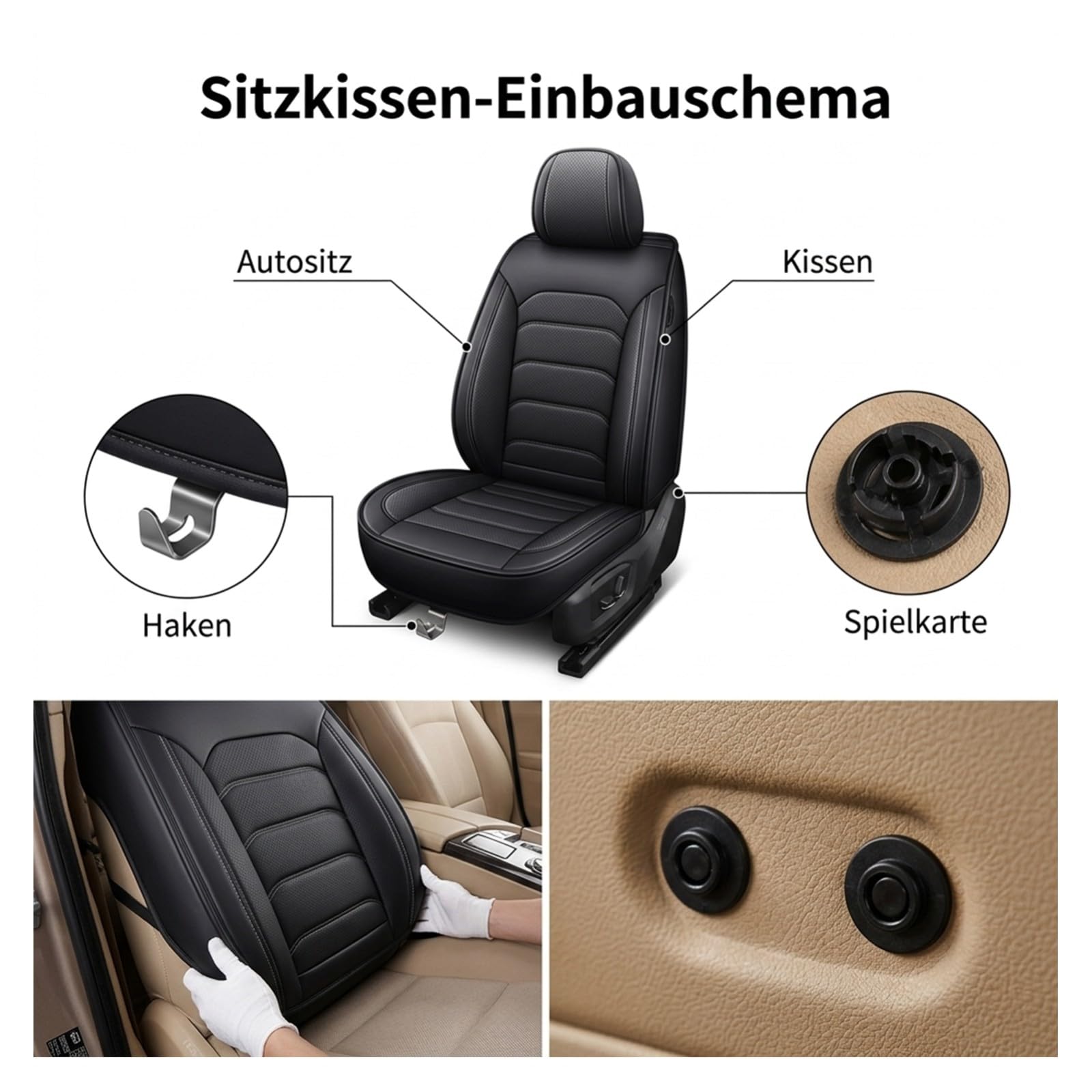 Fundas Asientos Coche Universal para Renault Austral 2024-2026,5 Asientos-Delanteros y Traseros Compatibles con Airbags Laterales, Material Piel Impermeable-Gris