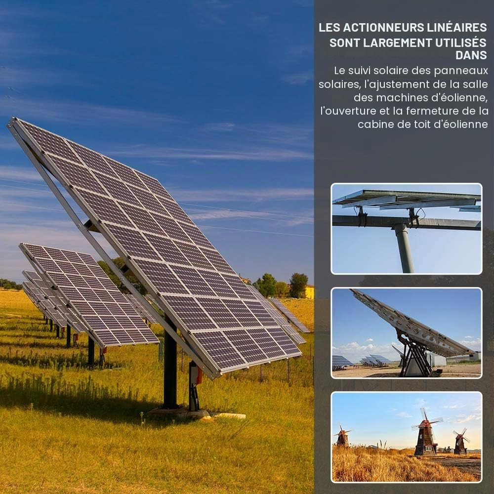 DCHOUSE Actionneur linéaire, contrôleur, télécommande, actionneur linéaire avec actionneur linéaire de 350 mm, pour ouvre-portes électriques et applications d'automatisation