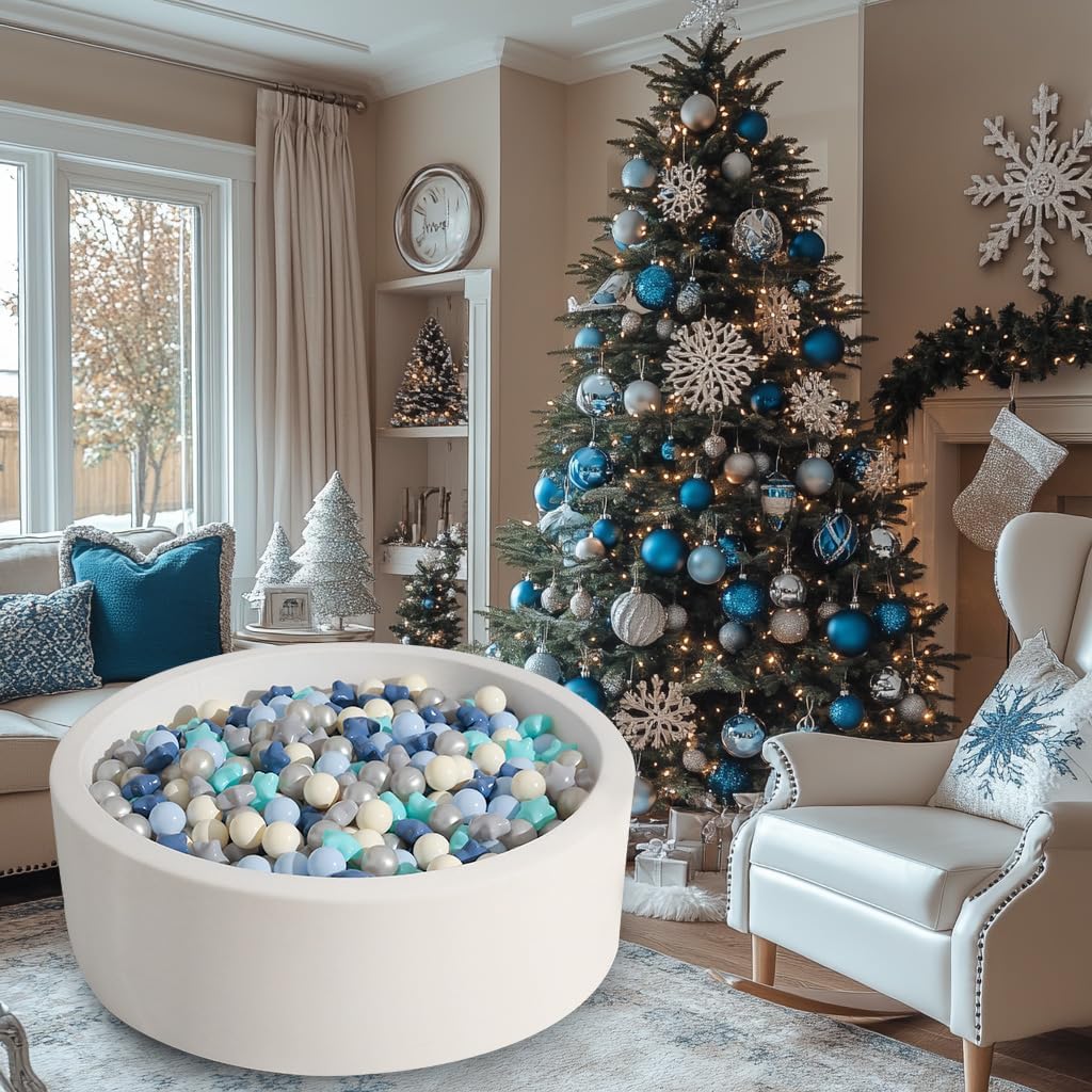 TRENDPLAY Star Balls for Ball Pits 300 Count Plastic Balls for Baby Ball Pit, for Boys Girls Toddlers Play Tent