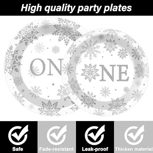 Vista 249 de ZOIIWA - Juego vajilla desechable 96 piezas de Little Boo para baby shower, suministros fiesta fantasmas para 24 invitados, platos, servilletas