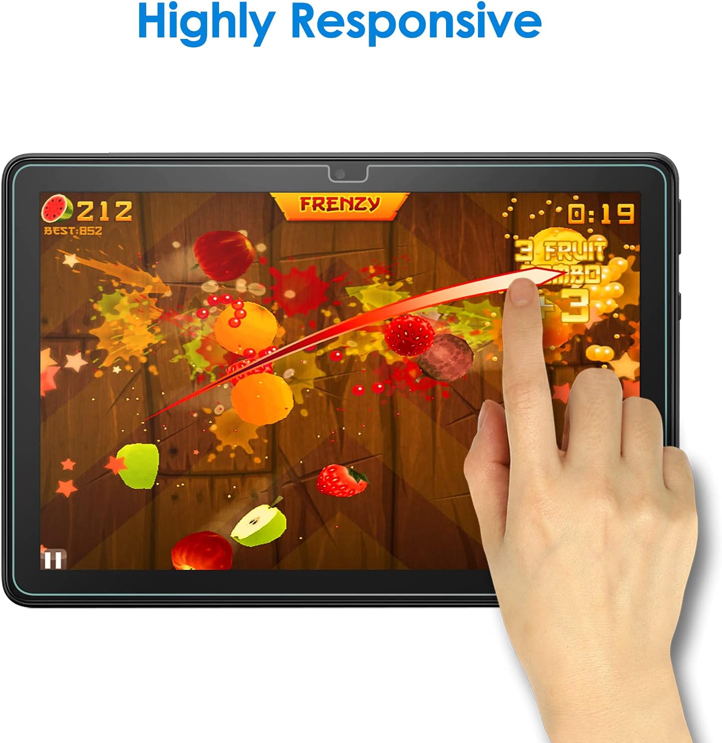 JETech Screen Protector Compatible with Amazon Fire HD 10/Fire HD 10 Plus/Fire HD 10 Kids/Fire HD 10 Kids Pro (10.1-Inch, 11th Generation, 2021 Release), Tempered Glass Film