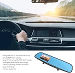 Mirror Dash Cam Backup Camera,1080P Front Dash Cam Rearview Mirror with 3.5 Inch Display, Loop Recording, Motion Detection, for Driving Car Parking