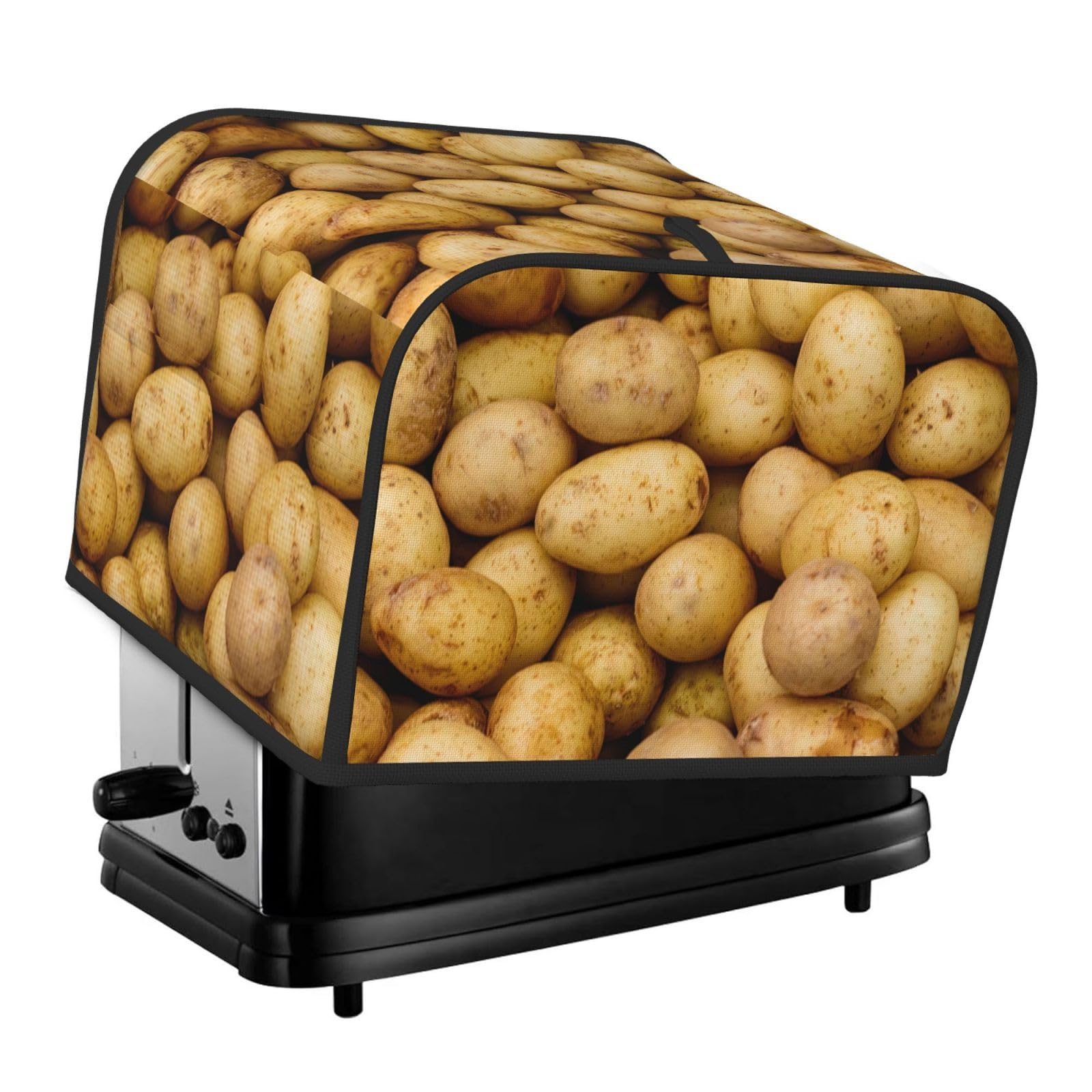 Garden Potatoes Print 4 Slice Toaster Cover Toasters Dustproof Heat Resistant Kitchen Appliance Protector