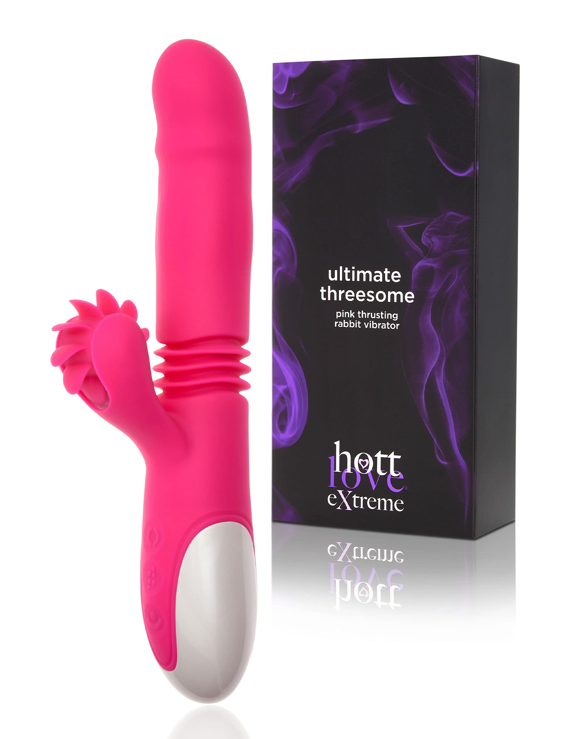 Amazon.com: Spencer's Hott Love Extreme Ultimate Threesome Pink Thrusting  Rechargeable Rabbit Vibrator | Rabbit Vibe | Rabbit Sex Toy | 9.3 Inch  Vibrator : Health & Household